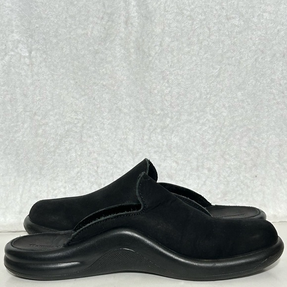 Hammacher Schlemmer Black Walk On Air Slip On Mules Shoes SZ EU 38 US 8-8.5 - Picture 6 of 12